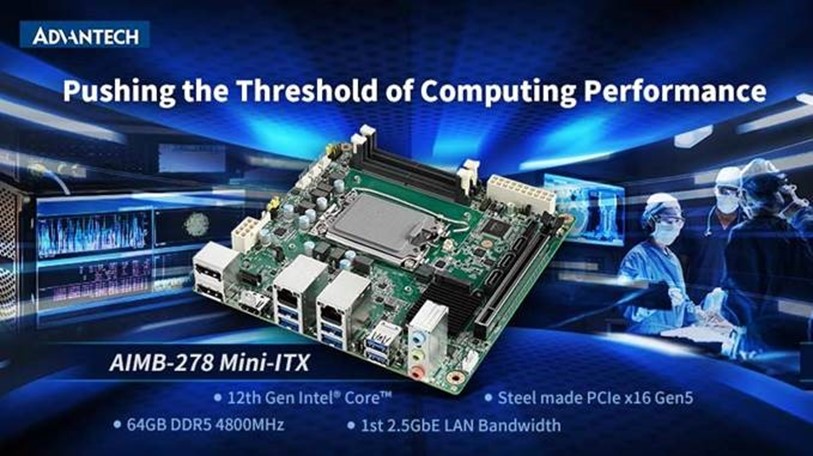 Placa base Mini-ITX de alto rendimiento, AIMB-278 de Advantech